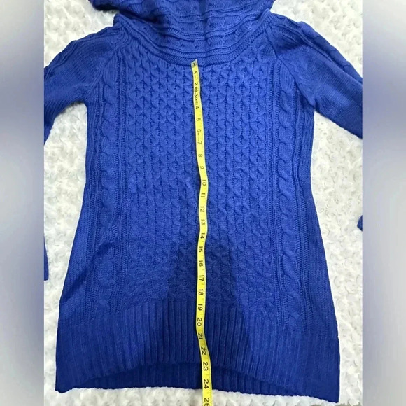 Hannah Women’s Blue Cowl Neck Sweater - Picture 9 of 12